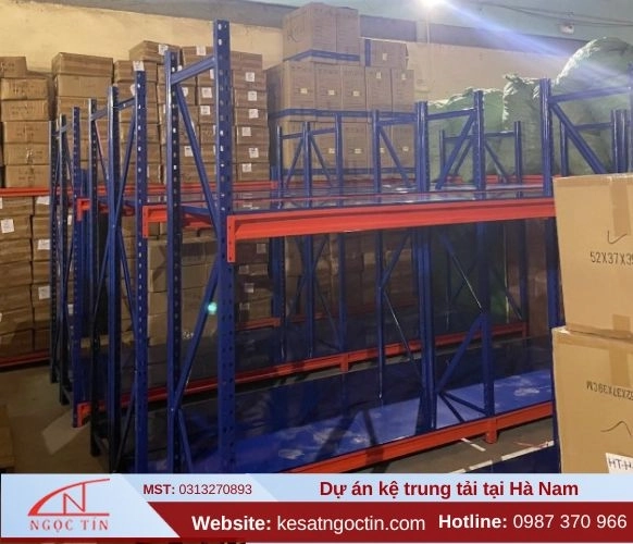Lắp đặt 30 bộ kệ trung tải ở Hà Nam