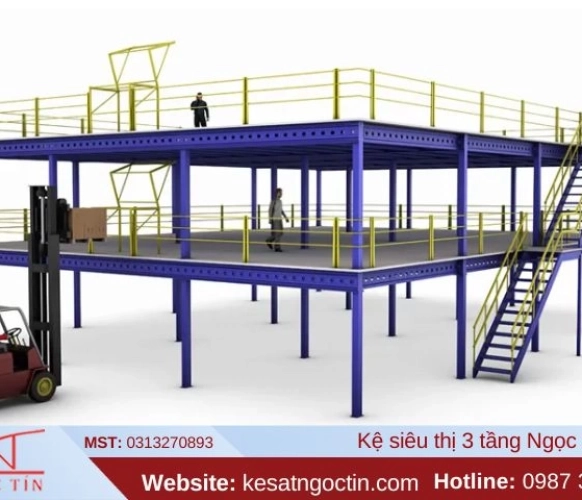 Kệ sàn Mezzanine là gì? Cấu tạo và nguyên lý hoạt động của kệ 
