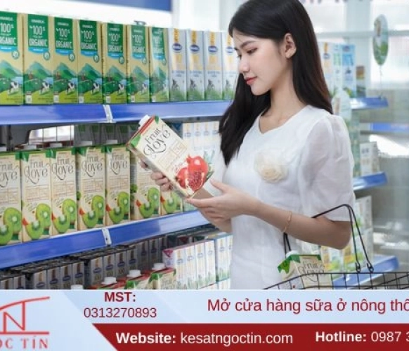 Kinh nghiệm và mô hình mở cửa hàng sữa ở nông thôn hiệu quả