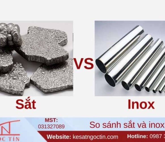 So sánh sắt và inox ưu nhược điểm hai loai vật liệu