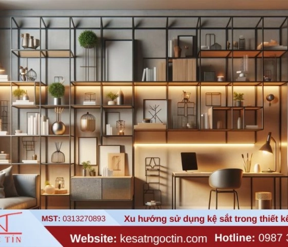 Xu Hướng Dùng Kệ Sắt Để Trang Trí Nội Thất Năm 2025