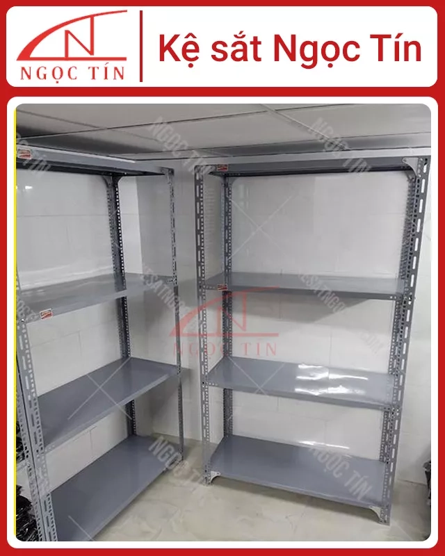 Kệ Sắt V Lỗ 4 Tầng NTKSVL49 Dài 0.8m x Rộng 0.4m x Cao 1.5m