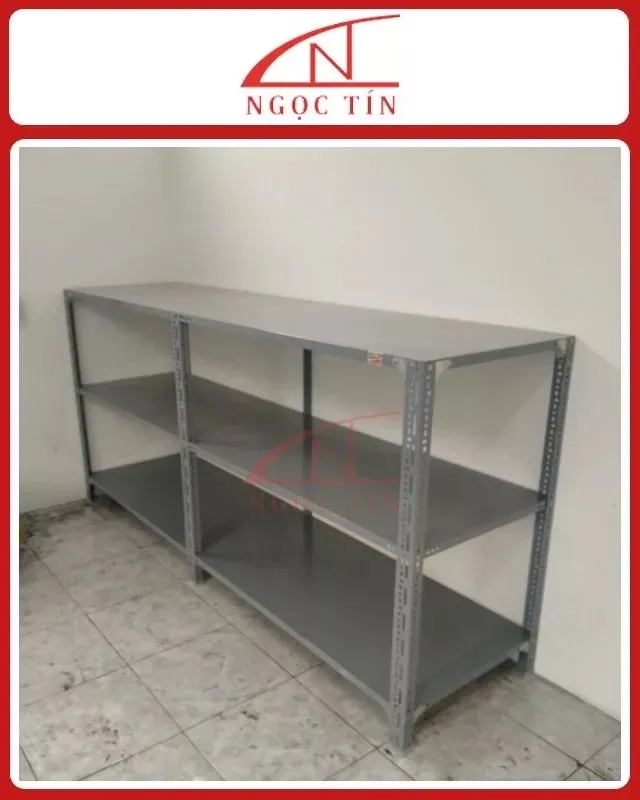 Kệ Sắt V Lỗ 3 Tầng NTKSVL39 Dài 1m x Rộng 0.3m x Cao 1.2m