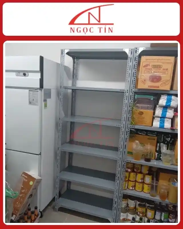 Kệ V Lỗ 6 Tầng NTKSDN04 Dài 0.8m x Rộng 0.4m x Cao 2.4m