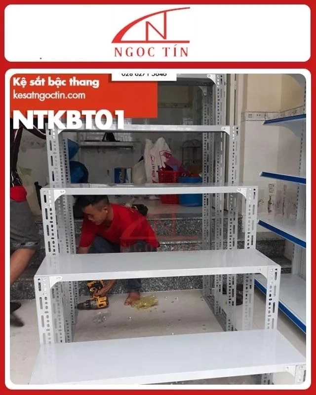 Kệ V Lỗ 5 Tầng NTKBT01 Dài 1m x Rộng 0.3m x Cao 2m