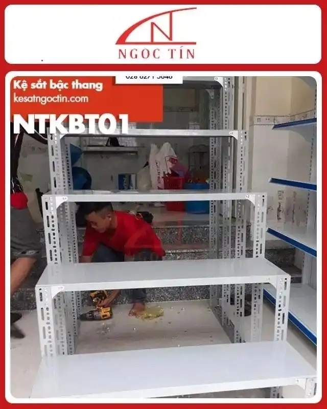 Kệ V Lỗ 5 Tầng NTKBT01 Dài 1m x Rộng 0.3m x Cao 2m