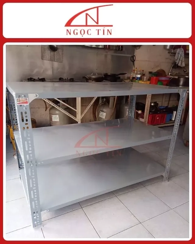 Kệ V Lỗ 3 Tầng NTKSVL34 Dài 0.8m x Rộng 0.3m x Cao 1.2m