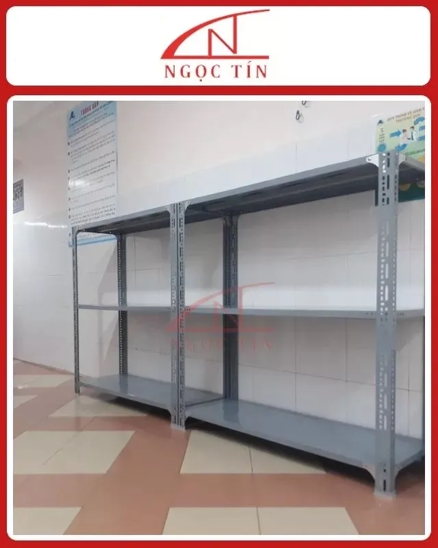 Kệ Sắt V Lỗ 3 Tầng NTKSVL38 Dài 1m x Rộng 0.4m x Cai 1.5m