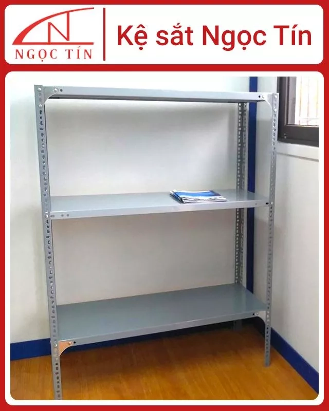 Kệ Sắt V Lỗ 3 Tầng NTKSVL31 Dài 0.8m x Rộng 0.4m x Cao 1.2m
