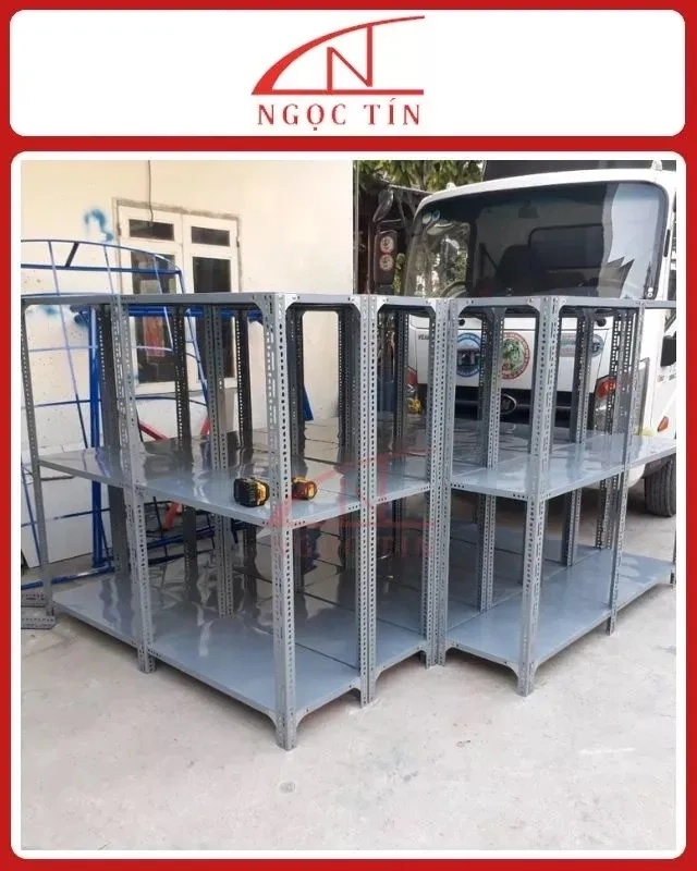 Kệ V Lỗ 3 Tầng KSNT302 Dài 0.8m x Rộng 0.3m x Cao 1.5m