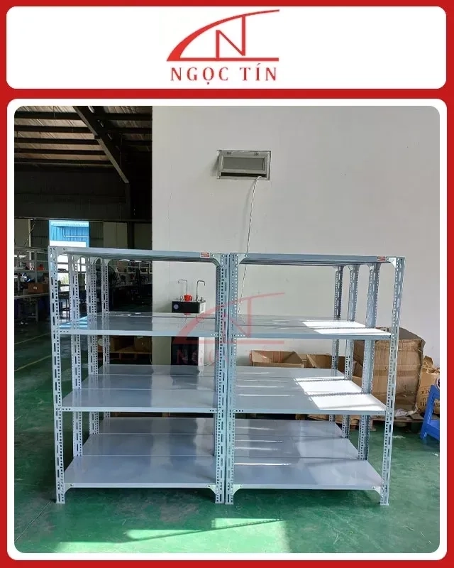 Kệ Sắt V Lỗ 4 Tầng NTKSVL40 Dài 0.8m x Rộng 0.4m x Cao 1.5m