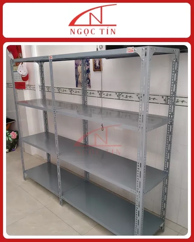 Kệ V Lỗ 4 Tầng NTKSVL445 Dài 1.2m x Rộng 0.4m x Cao 2m