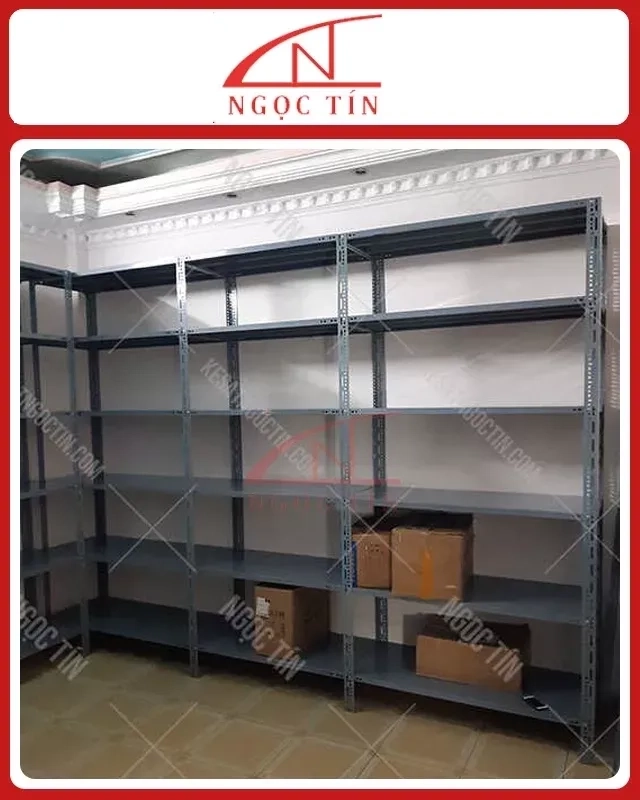 Kệ Sắt V Lỗ 6 Tầng NTKSVL79 Dài 1.2m x Rộng 0.3m x Cao 2.4m