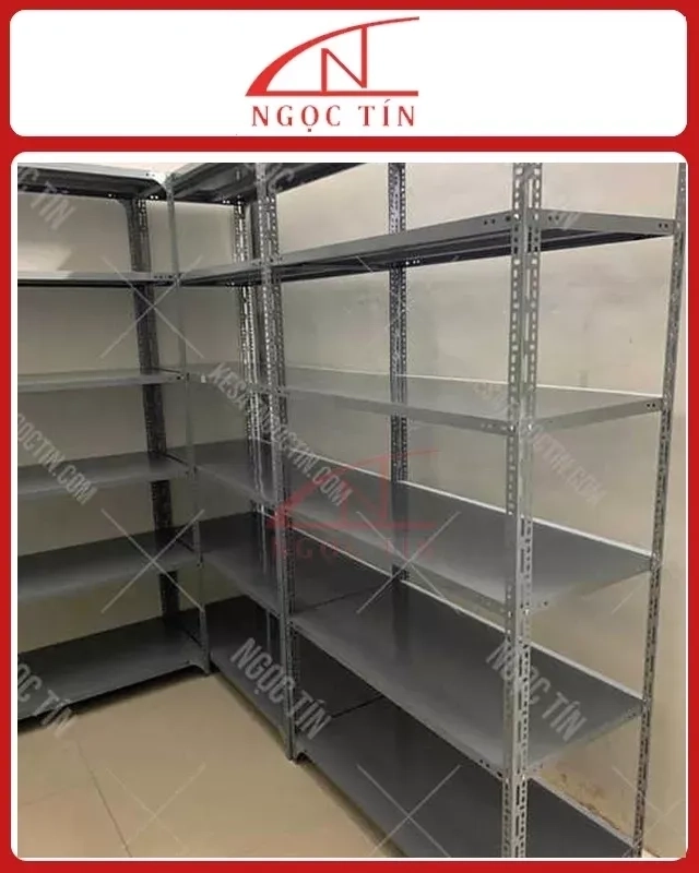 Kệ Sắt V Lỗ 6 Tầng NTKSVL78 Dài 1.2m x Rộng 0.4m x Cao 2.4m