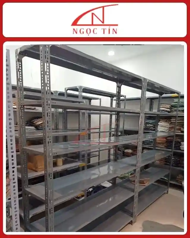 Kệ V Lỗ 6 Tầng NTKSVL86 Dài 1.2m x Rộng 0.4m x Cao 2.4m