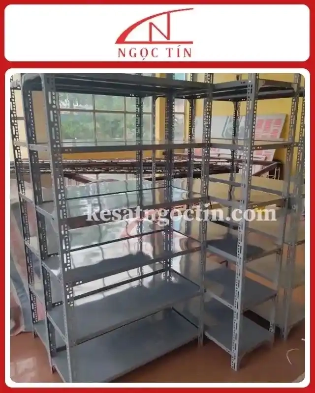Kệ V Lỗ 6 Tầng KSNT602 Dài 1m x Rộng 0.3m x Cao 2.4m