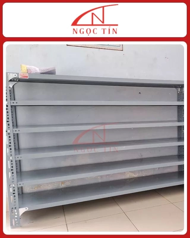 Kệ Sắt V Lỗ 6 Tầng NTKSVL73 Dài 1.2m x Rộng 0.4m x Cao 2.4m