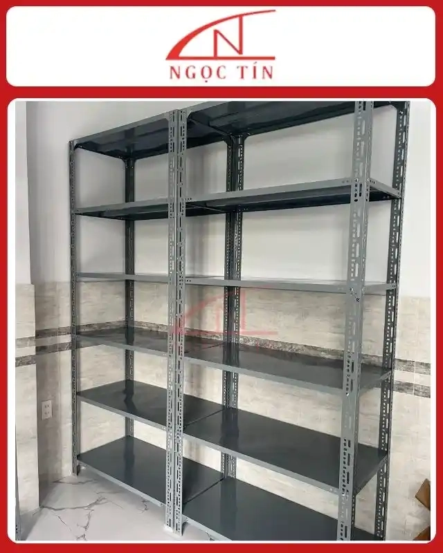 Kệ V Lỗ 6 Tầng NTKSVL77 Dài 1.2m x Rộng 0.4m x Cao 2.4m