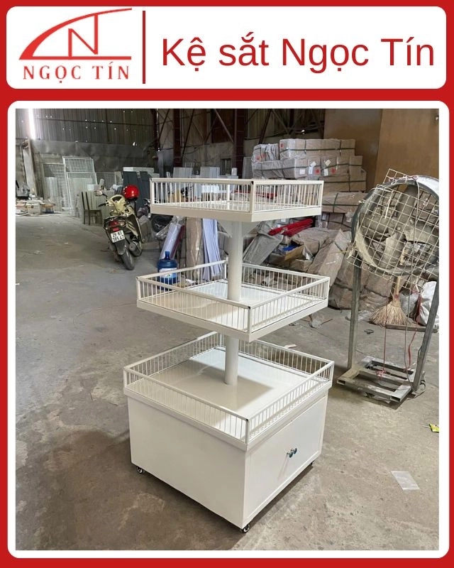 Kệ Vuông Siêu Thị 3 Tầng