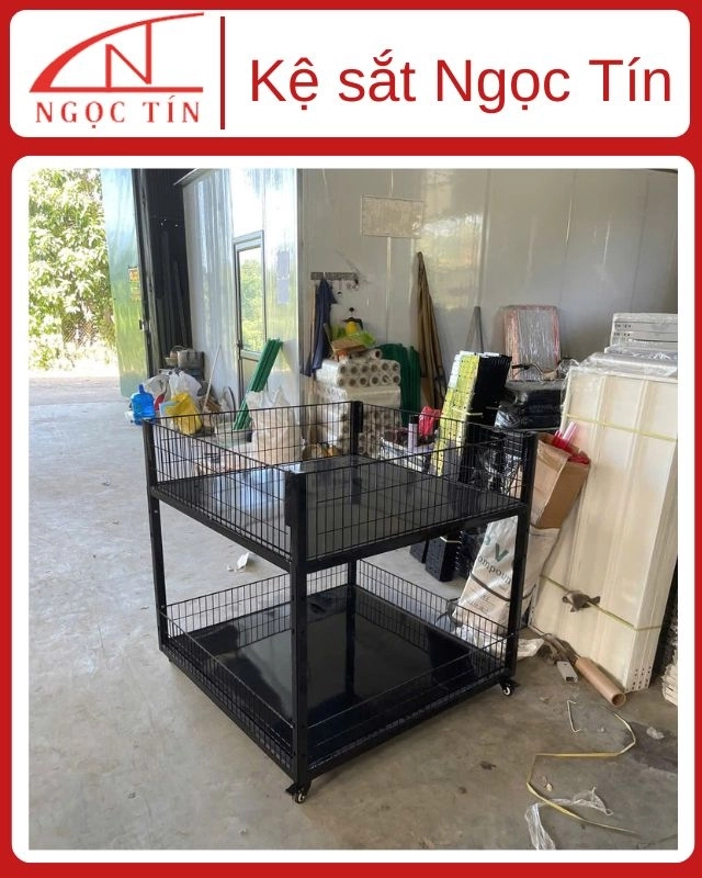 Kệ Vuông Siêu Thị Màu Đen