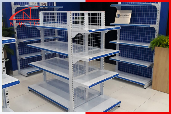 Kệ đôi siêu thị để hàng đa năng Kệ đôi siêu thị để hàng đa năng