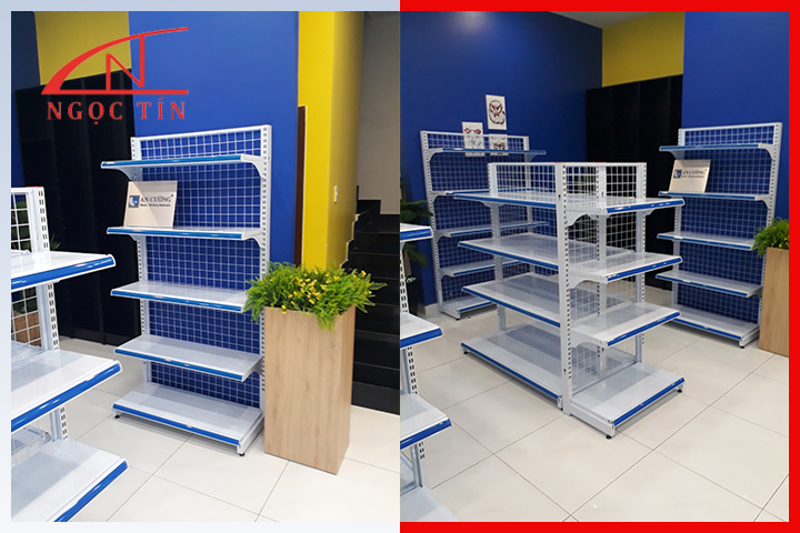 Kệ đôi đựng hàng siêu thị quận 4