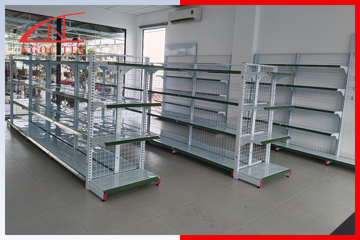 Kệ siêu thị lưng lưới tiện lợi Kệ siêu thị lưng lưới tiện lợi