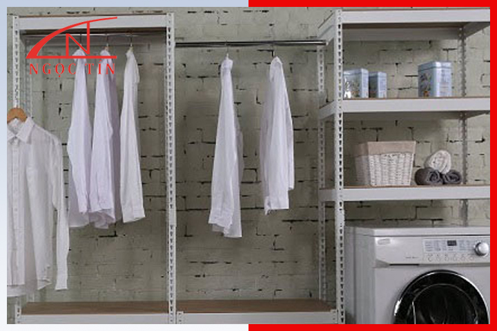 Dụng cụ thiết bị làm tủ quần áo bằng khung sắt