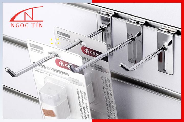 Móc treo kệ lưới đơn cài rãnh treo phụ kiện Móc treo kệ lưới đơn cài rãnh treo phụ kiện