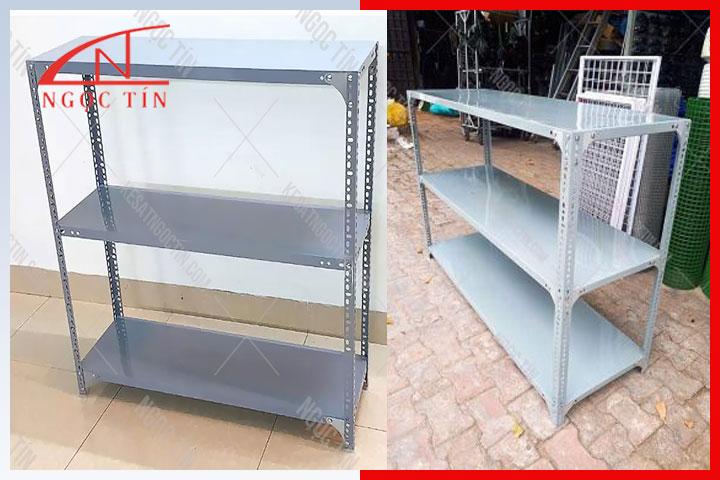 Cấu tạo kệ sắt v lỗ 3 tầng siêu thị NTKSVL37 Cấu tạo kệ sắt v lỗ 3 tầng siêu thị NTKSVL37