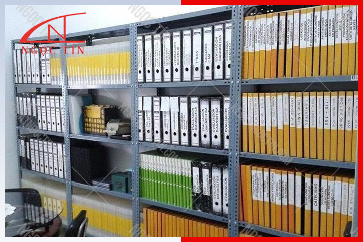 Kệ sắt v lỗ 5 tầng để tài liệu NTKSVL56 Kệ sắt v lỗ 5 tầng để tài liệu NTKSVL56