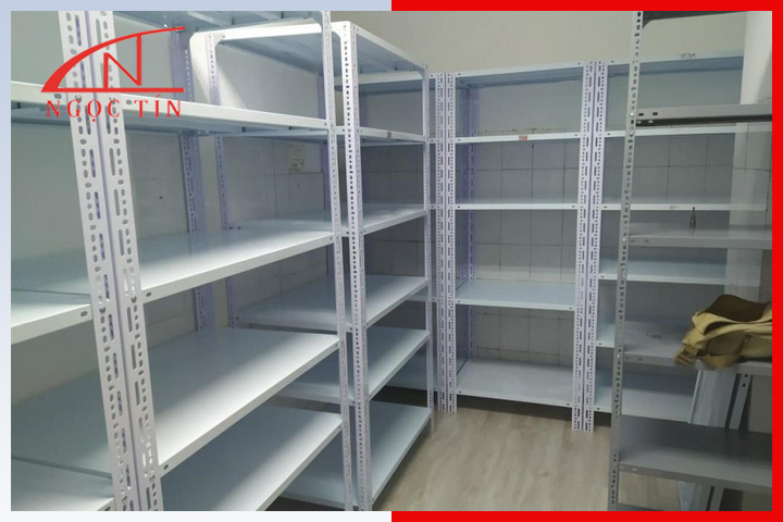 Kệ sắt V lỗ 6 tầng KSNT603 Kệ sắt V lỗ 6 tầng KSNT603