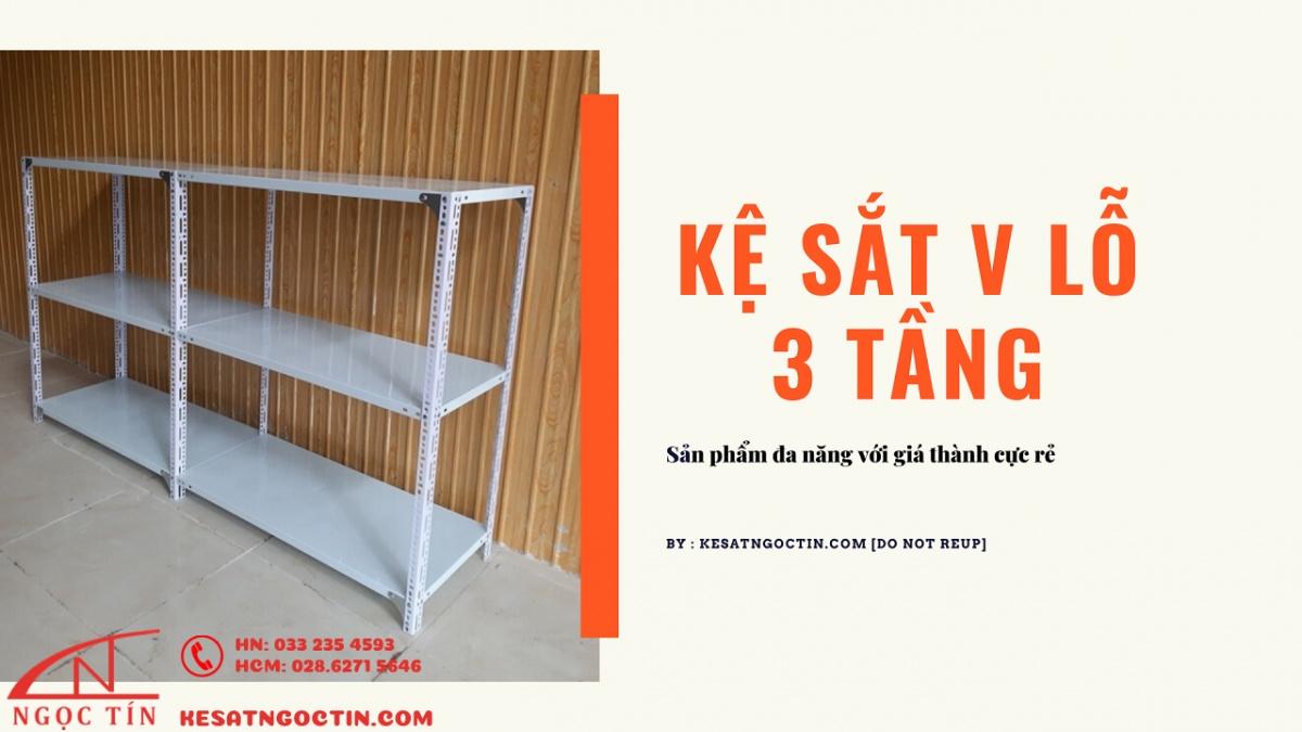 kệ sắt v lỗ 3 tầng kệ sắt v lỗ 3 tầng
