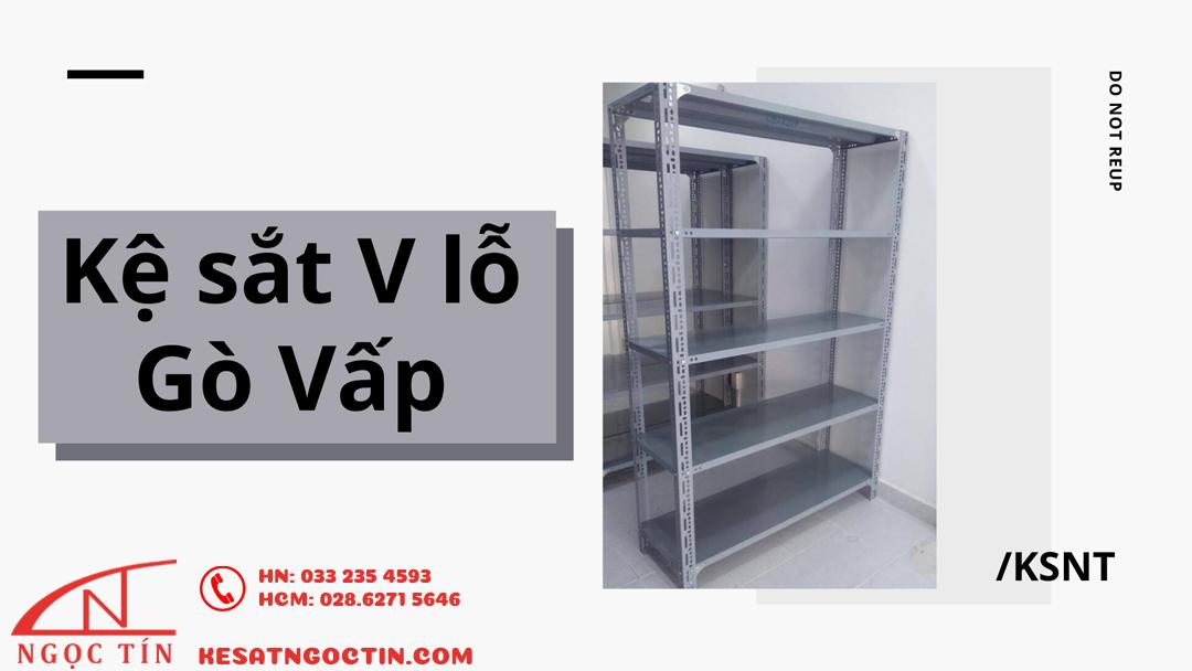 Kệ sắt V lỗ gò vấp